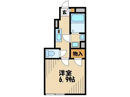 レオネクストてんまや(1K/2階)の間取り写真