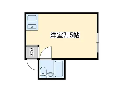 新大阪サンマンション1号館(ワンルーム/4階)の間取り写真