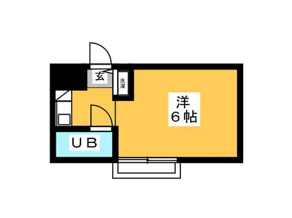 SEVEN HILLS(ワンルーム/2階)の間取り写真