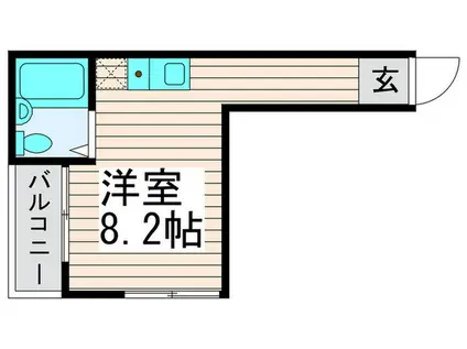 シャンテ西新井本町(ワンルーム/2階)の間取り写真