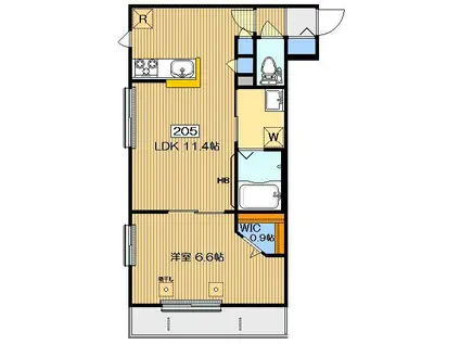 金木犀庵 キンモクセイアン(1LDK/2階)の間取り写真