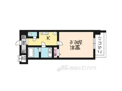 メゾン・ダンディ(1K/5階)の間取り写真