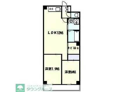 イチコウハイム(2LDK/3階)の間取り写真