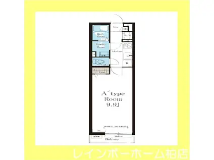 リブリ・松戸上本郷(1K/1階)の間取り写真