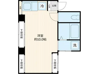 アーバン増渕(ワンルーム/3階)の間取り写真