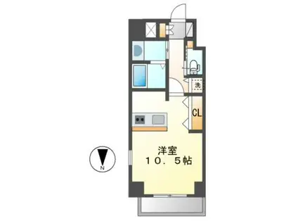 ネプラス T (ワンルーム/8階)の間取り写真