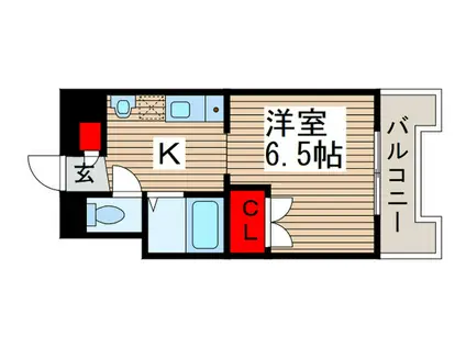 サフィールフォーレ65(1K/3階)の間取り写真