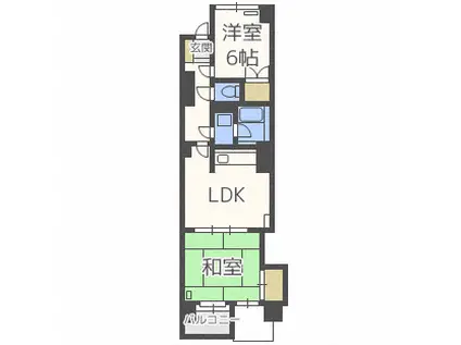 平岸フラワーホーム(2LDK/2階)の間取り写真