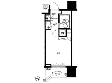 マイキャッスル渋谷JP(ワンルーム/3階)の間取り写真
