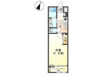 ベル アメニティ(1K/1階)の間取り写真