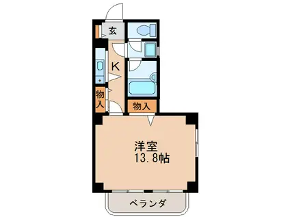 パルナス本町通(ワンルーム/7階)の間取り写真