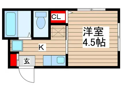 NIRVANA(1K/2階)の間取り写真