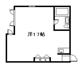 VI・A・HOUSE B・C(1K/1階)の間取り写真