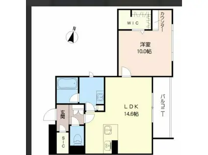 SHAMAISON RYUJU(1LDK/3階)の間取り写真