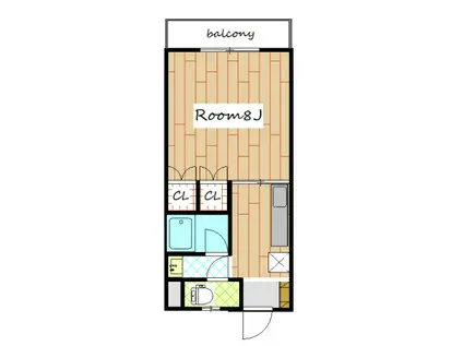 メゾン・アリエス(1K/3階)の間取り写真