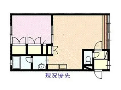 ロイヤルハイツ(1LDK/1階)の間取り写真
