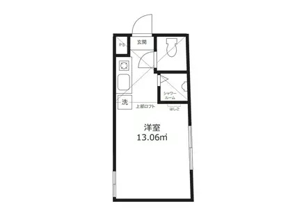 フィリップ下落合(ワンルーム/1階)の間取り写真