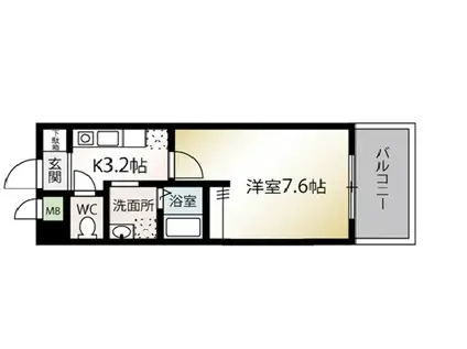 BIT.HUB(1K/1階)の間取り写真