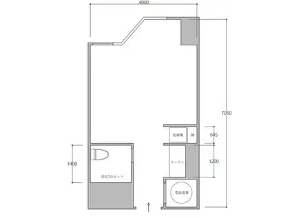 タキゲンビル(1K/10階)の間取り写真