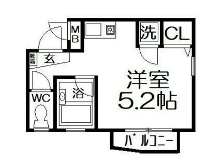 フォレストイン宮町(ワンルーム/4階)の間取り写真