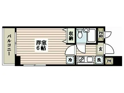 新宿石井ビル(1K/7階)の間取り写真