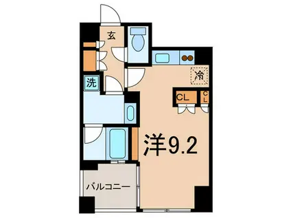 F-FLAT三軒茶屋(ワンルーム/2階)の間取り写真