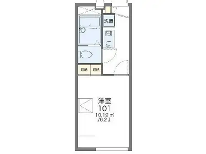 レオパレスWAKO 2(1K/2階)の間取り写真