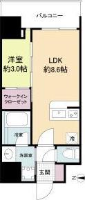 セレニテ新大阪グランデ シュッド(1LDK/7階)の間取り写真