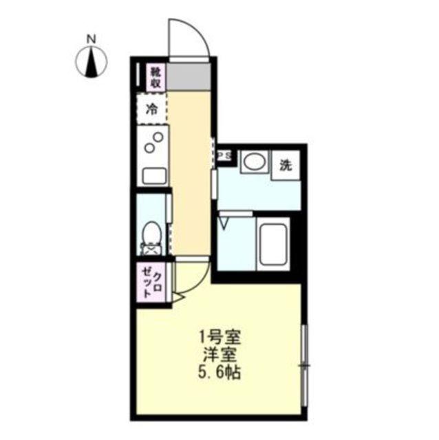 ARDENT海老名(1K/2階)の間取り写真