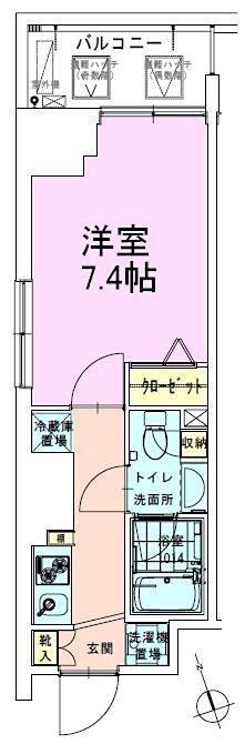 駒込レジデンス壱番館(1K/10階)の間取り写真