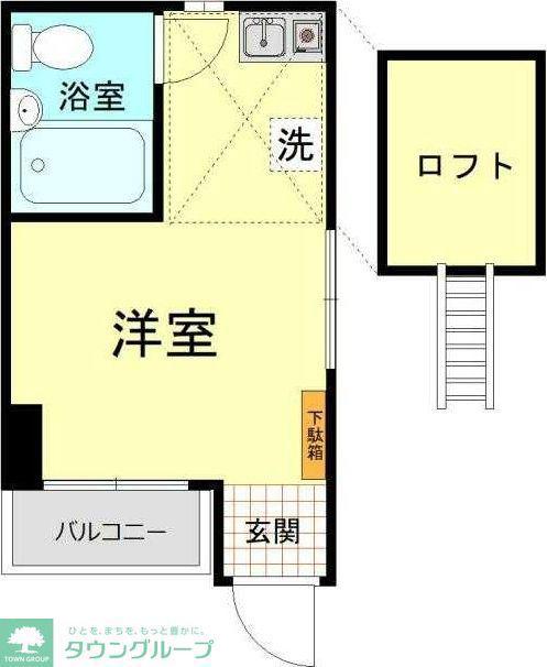 エスポワール北新宿第3(ワンルーム/1階)の間取り写真