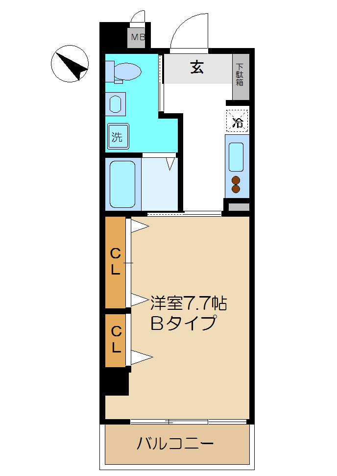 MAISON DU ETOILES(1K/3階)の間取り写真