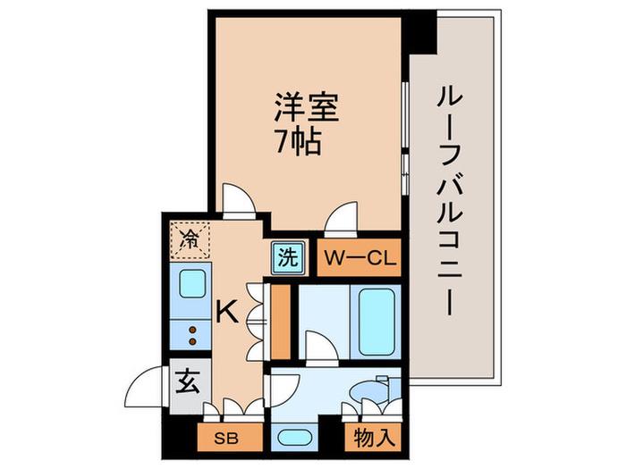 ALTERNA東池袋(1K/8階)の間取り写真