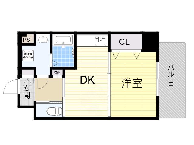 アーバンパーク住之江公園2(1DK/8階)の間取り写真