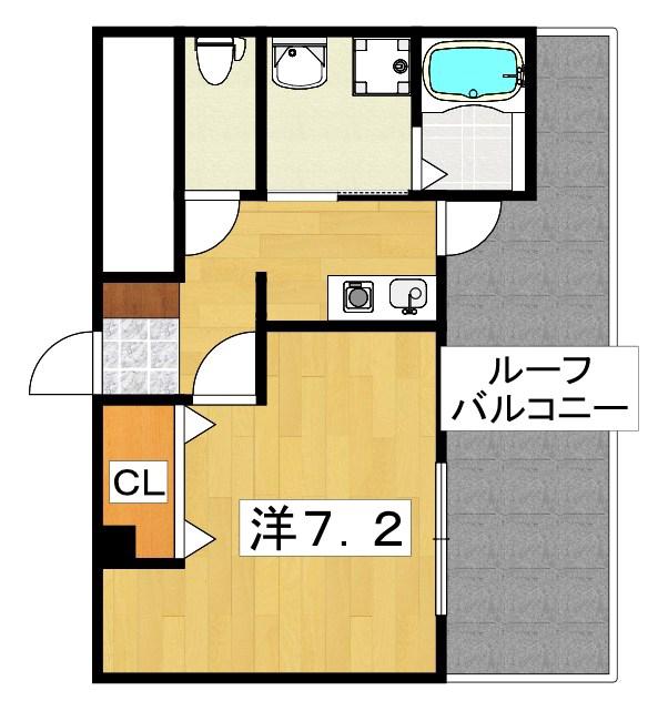 ダブルツリー7番館(1K/5階)の間取り写真