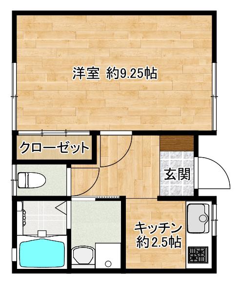 ベストハイツ(1K/2階)の間取り写真