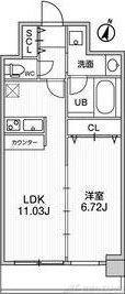 LA DOUCEUR天満(1LDK/9階)の間取り写真