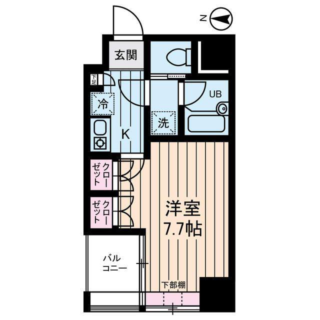 アムス馬喰町(1K/7階)の間取り写真