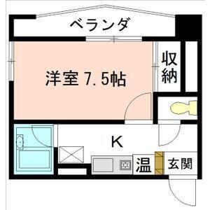 ATともえ(1K/4階)の間取り写真