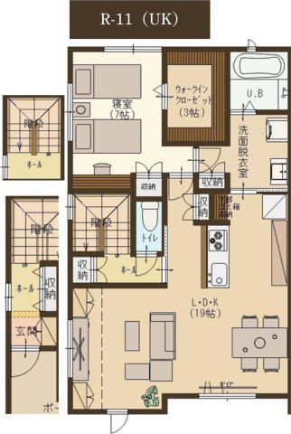 ユーソニアン柏崎・松波A(1LDK/2階)の間取り写真