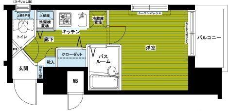 マイナビSTAYプレシャス吉祥寺本町(1K/4階)の間取り写真