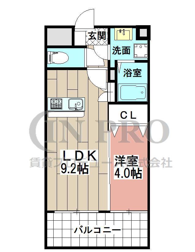 LE GRAND BLEU HAKATA(1LDK/12階)の間取り写真