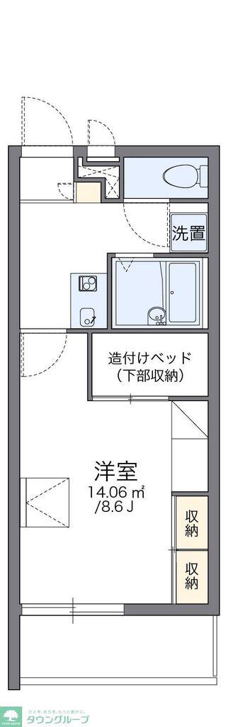 レオパレス沼南III(1K/2階)の間取り写真