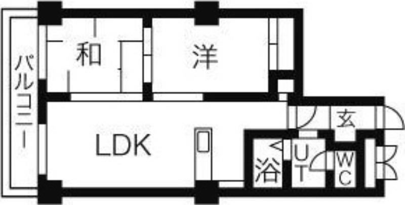リラウインド平和(2LDK/2階)の間取り写真