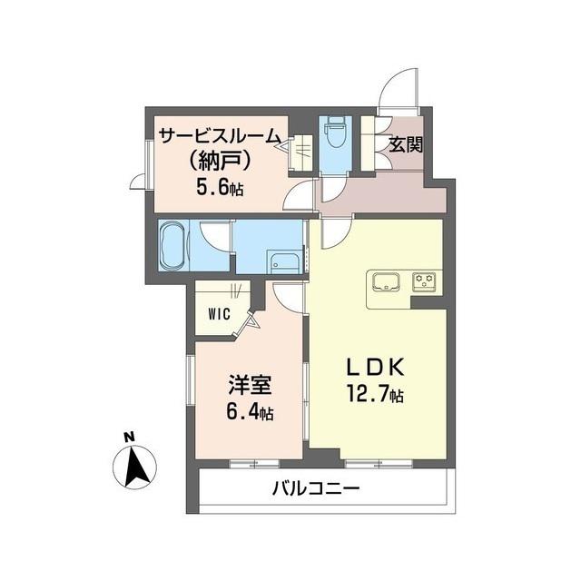 ノーブル・コート(1SLDK/3階)の間取り写真