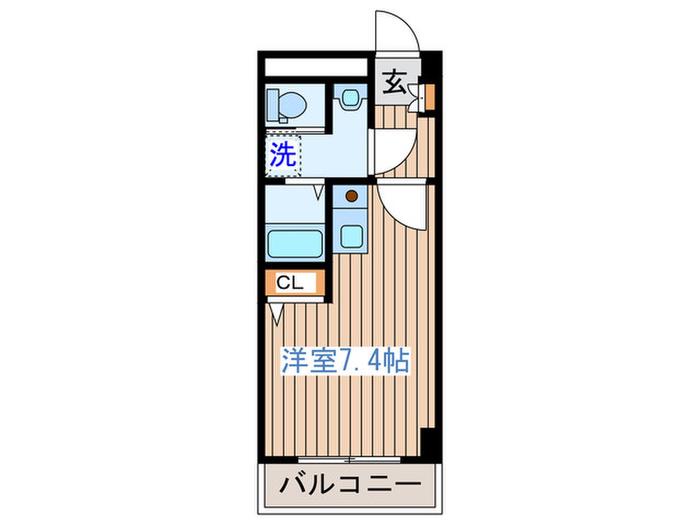 ドンクマサパート1ビル(ワンルーム/7階)の間取り写真