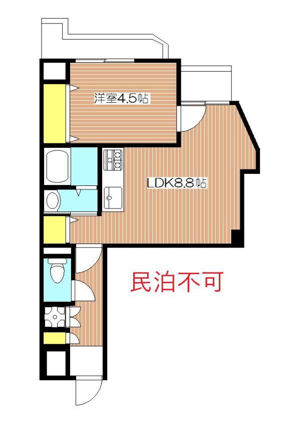 1LDK 日興初台スカイマンション XZ(1LDK/5階)の間取り写真