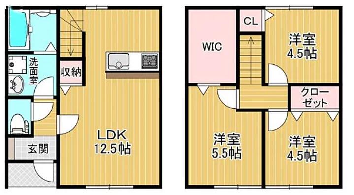 LAXIMO(3LDK/1階)の間取り写真