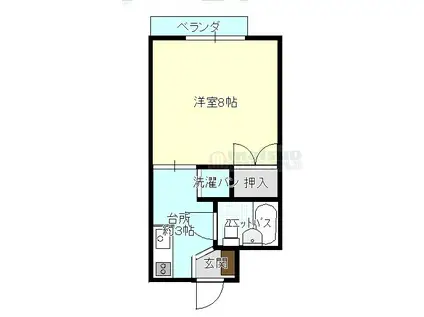 菅原ニューマンションA棟(1K/2階)の間取り写真
