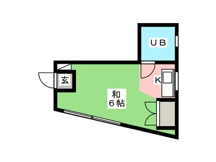 BE-1(1K/2階)の間取り写真